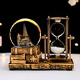 thumbnail image 2 of Caja de música vintage con forma de Torre Eiffel con esfera de cristal LED y temporizador, 2 of 2