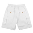 thumbnail image 5 of Camouflage Cargo Shorts for Men Elastic Waist Drawstring Short Loose Fit Hiking Outdoor Lightweight Work Big and Tall Camouflage Cargo Shorts Multi Pockets Twill Quick Dry Bermuda Short,White 3XL, 5 of 5