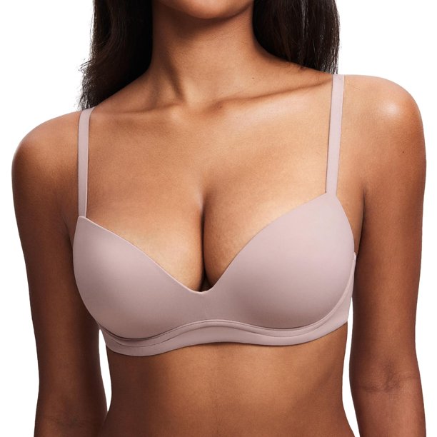 Sostén DOBREVA inalámbrico push up con relleno y escote profundo 40A Sea Fog