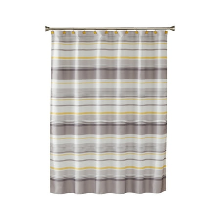 SKL Home Spring Garden Fabric Shower Curtain, Striped, 70" x 72