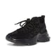 thumbnail image 1 of Zapatilla Steve Madden Maxima de piel vegana tejida negra para mujer, 1 of 6