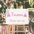 thumbnail image 5 of Pegatinas de vinilo con letreros de recuerdo de boda, calcomanías con frase "Por favor, tómese una", castillo de princesa, cuento de hadas de Disney, decoración para bodas y fiestas de cumpleaños, 5 of 5