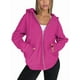 thumbnail image 3 of Sudaderas con Capucha y Cremallera para Mujer, Sudaderas Extragrandes, Conjuntos de Moda Escolar para Otoño, Chaquetas Informales, Ropa de Invierno Rosa Brillante XXL, 3 of 9