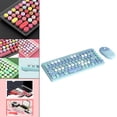 thumbnail image 4 of de ratón inalámbrico con de 86 teclas, teclas con menos ruido Azul Baoblaze Ratón Teclado Inalámbrico, 4 of 8