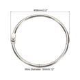 thumbnail image 2 of Unique Bargains Metal Binder Rings, Silver Tone, 20 Pack, 2 of 5