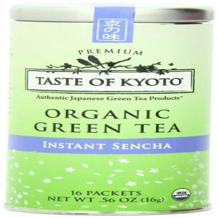 TASTE OF KYOTO Sencha Green Tea, Premium Instant, 16 (Best Tasting Green Tea Bags)