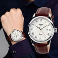 thumbnail image 4 of Reloj de negocios para hombre, correa de cuero, reloj de pulsera Vintage, informal, resistente al agua para amantes JShteea El nuevo, 4 of 9