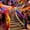 Multicolor, variant on MTBLYS Turkey Feathers Strips | Multicolor Fire-Shaped Hair Strips | Large Polyester Feathers 70.78-78.74In | Costume Props | Party Decorations
