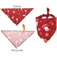 thumbnail image 4 of 4 Pcs Bandana de Noël pour Chien Foulard pour Animaux Lavable Réversible Ajustable Foulard Triangle de Noël Collier pour Chat Accessoire, 4 of 5