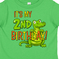 thumbnail image 4 of Inktastic It's My 2nd Birthday with Cute Green Alligator Boys or Girls Toddler T-Shirt, 4 of 5