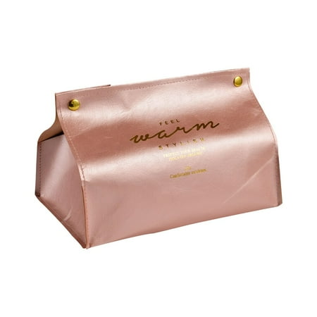 

Creative INS Style Leather Tissue Box Paper Box Living Room Household Paper Towel Set Paper Bag Car Portable Storage Paper Box