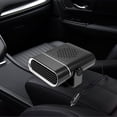 thumbnail image 1 of Calentador de coche, ventilador de calefacción para vehículos, portátil, de calentamiento rápido, con ventana giratoria de 360 ​​grados. 12 V negro, 1 of 10