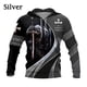 thumbnail image 3 of Sudadera con capucha de los Caballeros Templarios para hombre, con estampado 3D de armadura de soldado medieval, ropa de calle vintage, moda deportiva, ropa para mujer, 3 of 5