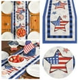 thumbnail image 2 of 1PC Independence Day Table Runner Star Print Customized Satin Flag Ribbon For Holiday Craft Decoration Table Flag Patriotic Stripes Wired Edge Ribbon Printing, 2 of 7