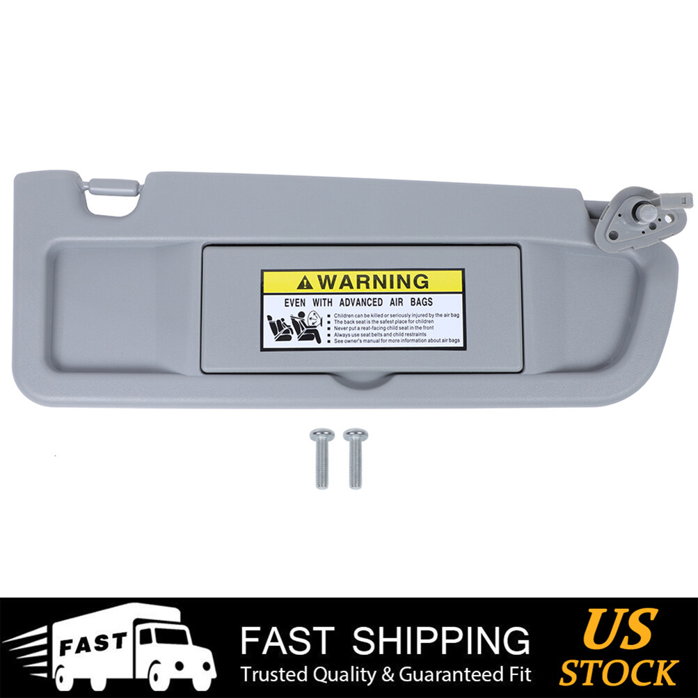 Right Side Sun Visor For Toyota RAV4 2006-2013 (Passenger) – With Vanity Light & Mirror – Gray, Replaces OEM 74310-42452-B2 - View #8