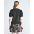 thumbnail image 3 of Free Assembly Women’s and Women's Plus Pointelle Sweater with Puff Sleeves, Sizes XS-4X, 3 of 5