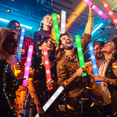 thumbnail image 5 of 102Pcs LED Light Up Foam Sticks with Color Flashing, Glow Party Supplies for Wedding Birthday, Raves, Concert, Camping, New Year, Carnival, Halloween Christmas, Red Flashing Lights, 5 of 12