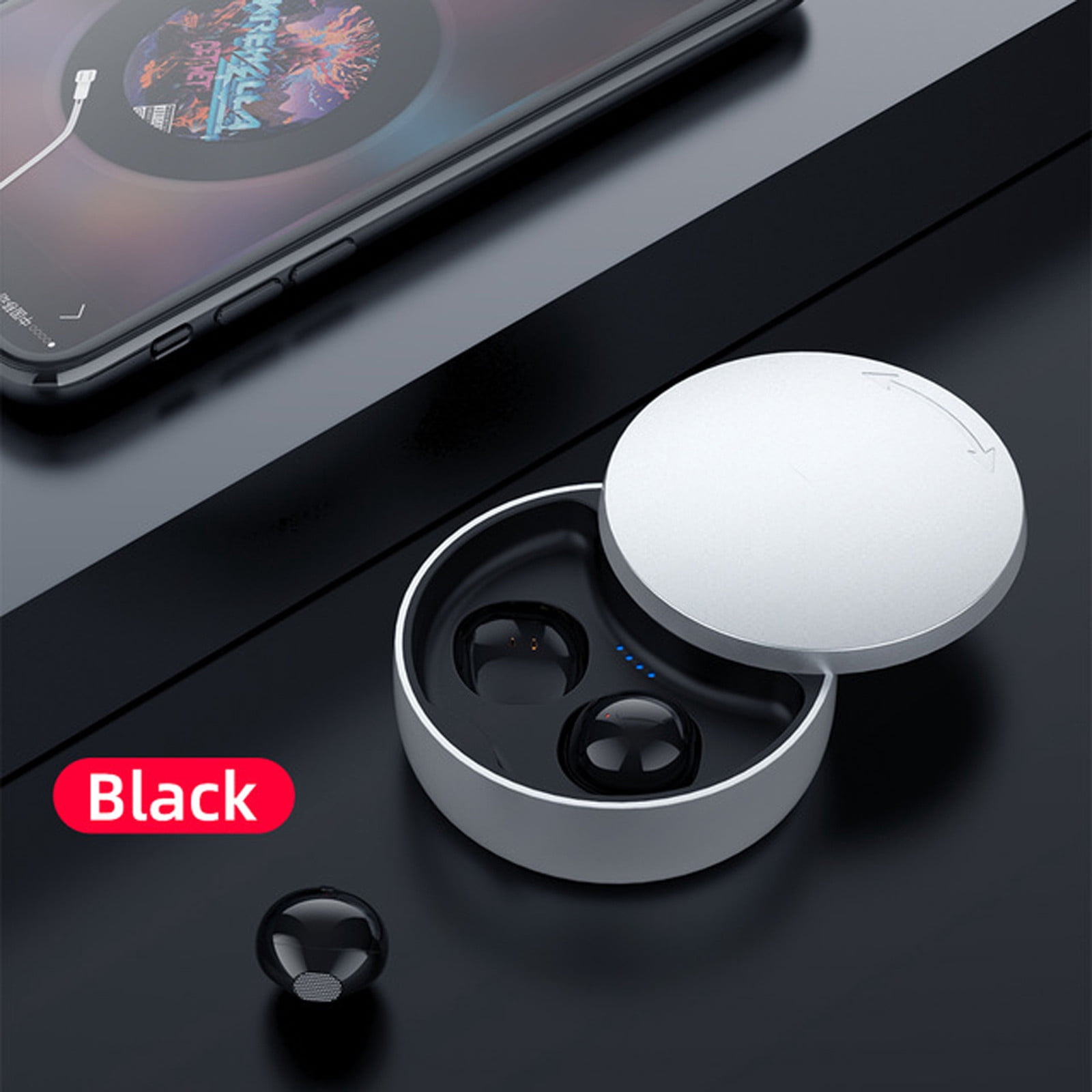 Bluetooth Wireless Headset – X21S Bluetooth 5.0 Mini Headsets With Microphone Hidden Sport Wireless Earphones