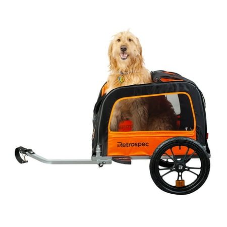 Retrospec Rover Waggin Pet Bike Trailer, Small and Medium Sized Dogs bicycle carrier, Foldable with 16 Inch Wheels;
