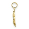 thumbnail image 2 of FJC Finejewelers 10k Yellow Gold Snowman with Scarf Hat Charm, 2 of 6