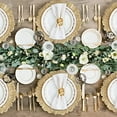 thumbnail image 2 of Gold Charger Plates Set of 12, Reef Plate Chargers for Dinner Plate, Round Plastic Table Chargers for Thanksgiving, Christmas, 2 of 7