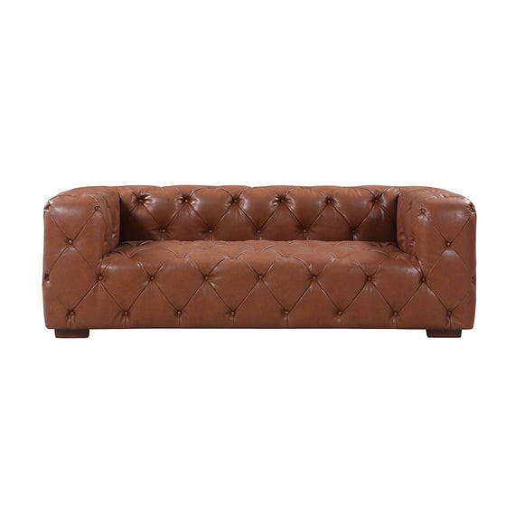 Large Tufted Real Italian Leather Chesterfield Sofa Classic Living Large Tufted Real Italian Leather Chesterfield Sofa Classic Living Room Couch Dark Brown Com