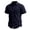 Dark Blue, variant on Beach Shirts for Men Summer Casual Button Down Lapel Shirt Solid Color Short Sleeve Loose Fit Collared T-Shirts Fashion Clothes Army Green L