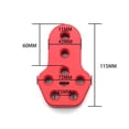 thumbnail image 3 of 1 Pieza de Soporte Colgante de de 7 Orificios Soporte Fijo de Goma Antiabrasiva para Automóvil , ROJO DYNWAVEMX Buje colgante de escape, 3 of 8