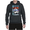 thumbnail image 2 of Wild Bobby, Mustang Ford Classics Cars and Trucks Unisex Graphic Hoodie Sweatshirt, Heather Black, XX-Large, 2 of 6