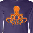 thumbnail image 4 of Inktastic Orange Octopus Long Sleeve T-Shirt, 4 of 5