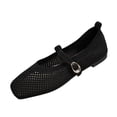 thumbnail image 2 of OKBOP Womens Square Toe Flats Shoes Comfortable Slip On Casual Work Shoes, 2 of 5