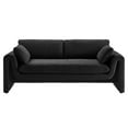 thumbnail image 5 of Sofa Couch, Black, Fabric, Living Kitchen Cafe Bistro Hospitality Restaurant, Modern Contemporary HB34812, 5 of 9