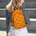 thumbnail image 6 of Naloa Red Crab Canvas Backpack for Men Women Rucksack Casual Travel Daypack College Tote Satchel Bookbag for Teens-Small, 6 of 7