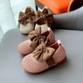 thumbnail image 3 of Little Girls Autumn Bow Soft Soles Breathable Princess Walking Shoes, 3 of 8