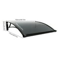 thumbnail image 3 of Miumaeov Patio Window Door Awning Canopy Front Doors/Windows Sun Shutter Overhang Awning Rain Shelter, 3 of 19