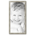 thumbnail image 2 of ArtToFrames 18" x 37" Antique Silver Panel Picture Frame, 18x37 inch Silver Wood Poster Frame (WOM-4760), 2 of 7