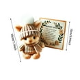 thumbnail image 2 of Little Plush Bunny With Knitted Hat And Light, Cute Gift For Any Occasion, Soft And Huggable Stuffed Animal With Gift Box And Card, 2 of 5