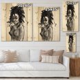 thumbnail image 4 of Designart 'Black and White Portrait of African American Woman V' Modern Print on Natural Pine Wood, 4 of 5