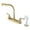 Polished Brass, variant on Kingston Brass KB751 Magellan 8-Inch Centerset Kitchen Faucet, Polished Chrome