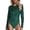 Green, variant on Women's Sequin Crewneck Long Sleeve Bodysuit – Versatile Stretchy Nightclub Party Top in Sizes S-XL, Glamorous Shiny Bodycon Jumpsuit for Everyday Wear and Festive Occasions