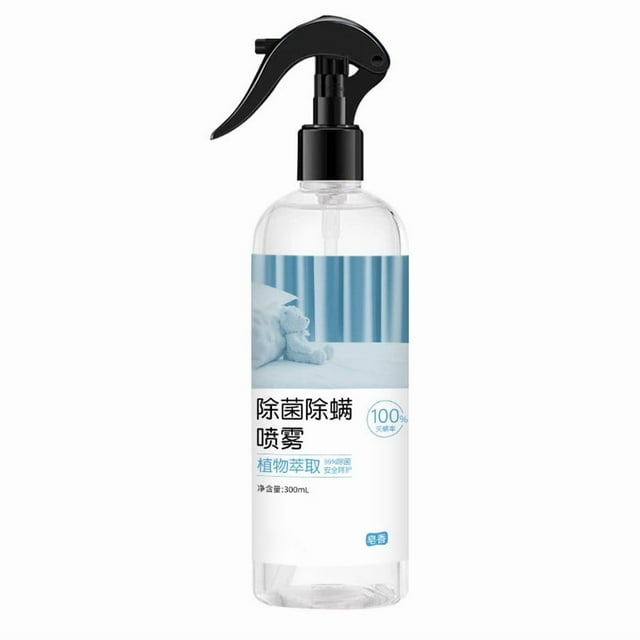 Limpiador doméstico en aerosol de 300 ml, a base de plantas, para uso doméstico, para ropa de cama y sofás, control profundo de ácaros.