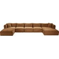 thumbnail image 6 of Meridian Furniture 6-Piece Saddle Corduroy Performance Fabric Modular Sectional, 6 of 14