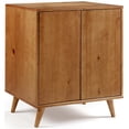 thumbnail image 1 of Kenswick 30" Chevron 2 Portes Armoire d'Accent en Caramel, 1 of 5