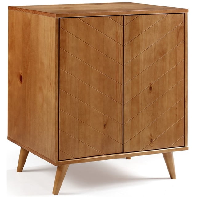 Kenswick 30" Chevron 2 Portes Armoire d'Accent en Caramel
