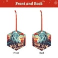thumbnail image 2 of Hirioo Western Style Bald Eagle for Acrylic Christmas Pendant Hanging Christmas Tree Ornaments, Car, Home, Office Gift Decor-Hexagon, 2 of 7