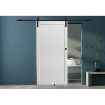 Millbrooke Chevron PVC Barn Door Kit covers up to 42"w x 84"h White