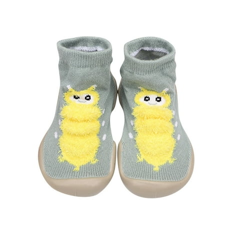 

Betiyuaoe Baby Sneakers Infant Toddler Caterpillar Non-slip First Walkers Elastic Socks Shoes