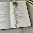 thumbnail image 3 of Sylvtty Crochet Cactus Bookmark Hand-crocheted Knitting Bookmark Office Decoration Vibrant Color Party Favors, 3 of 6