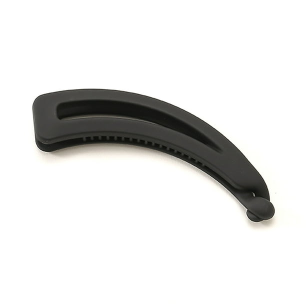 Jumpingount Pinza de plátano mate, pelo largo y corto, pinza para el pelo, coleta, tocado, negro Type1 NO1