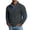 Dark Gray, variant on Mens Casual Patchwork Henley Long Sleeve Shirt Pullover Knit Top with Button Placket Elbow Patch Regular Fit Black L